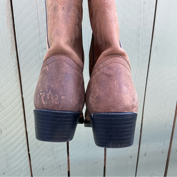 Cody James Hensley Boys Western Boots Round Toe Tan Cowboy Boots Size 5 - Picture 5 of 6